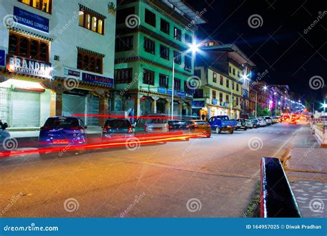 Thimphu City Night View editorial image. Image of intentionally - 164957025