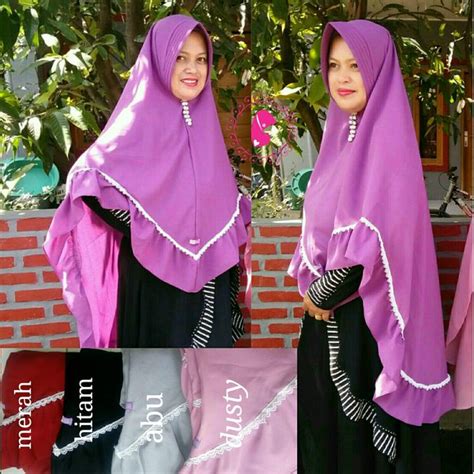 Jual Jilbab Hijab Kerudung Khimar Zelia Renda Di Lapak Muvan Collection