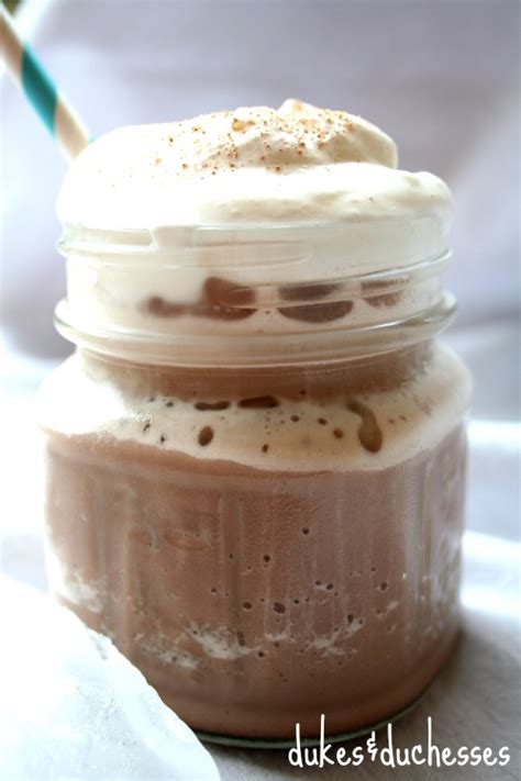 Frozen Hot Chocolate With Flavored Whipped Cream