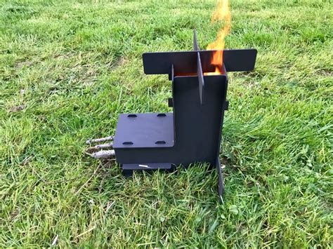 Collapsible Rocket Stove Camping Stove Wood Stove Etsy