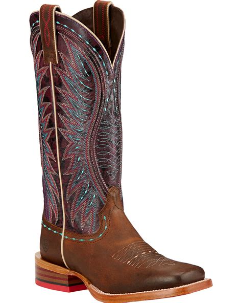 Ariat Womens Vaquera Square Toe Western Boots Boot Barn