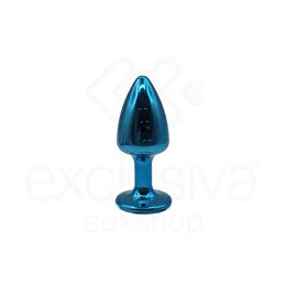 Hard Plug Anal P em Formato Cônico c Joia na Base AZ c RS