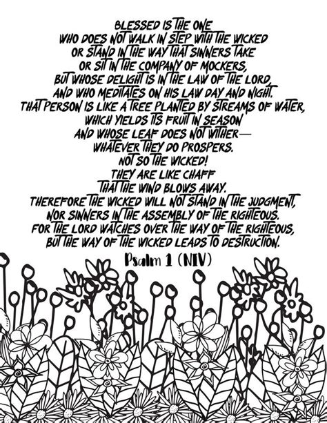 Psalm 1 FREE SCRIPTURE COLORING PAGE Stevie Doodles Scripture