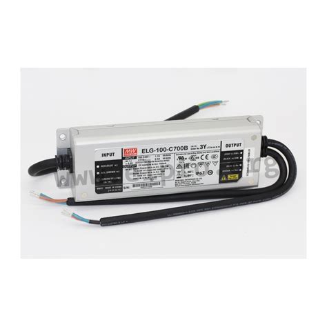 ELG 100 C700B 3Y Mean Well LED Drivers 100W Elpro Elektronik