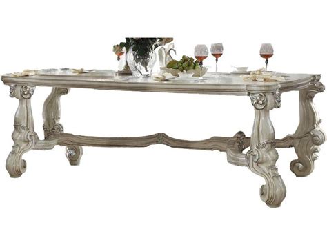 Versailles 96rectangular Leg Dining Set In Bone White Shop For Affordable Home Furniture