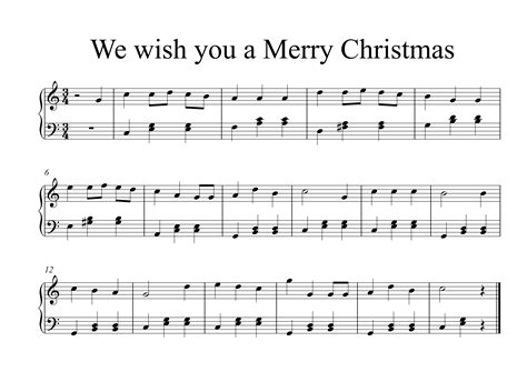 Sheet nhac We wish you a Merry Christmas cho đàn organ Trường Âm Nhạc