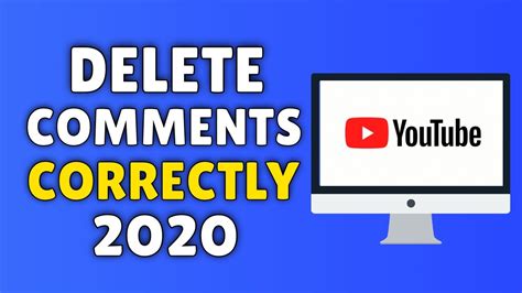 How To Delete Comments On Youtube Youtube