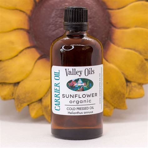 Organic Sunflower Base Carrier Oil Valley Oils