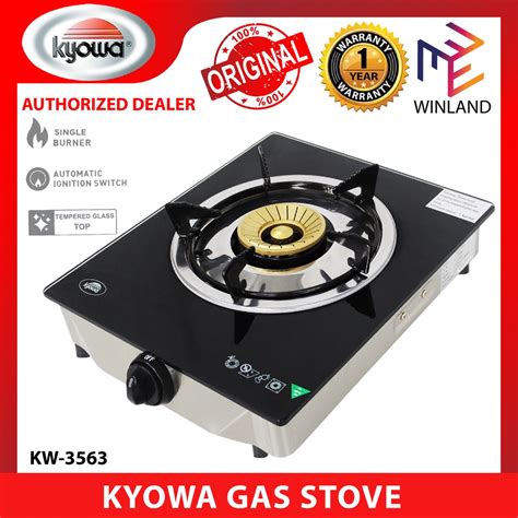 KYOWA By Winland Tempered Glass Single Burner Gas Stove With Cast Iron