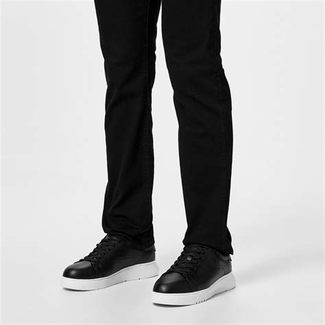 Emporio Armani Icon Logo Sneaker Men Black 00002 Flannels