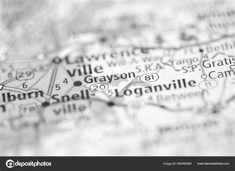 Grayson Georgia Usa Map Stock Photo by ©aliceinwonderland2020 460460486