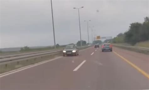 Novi snimak vožnje u kontra smeru na auto putu kod Požarevca