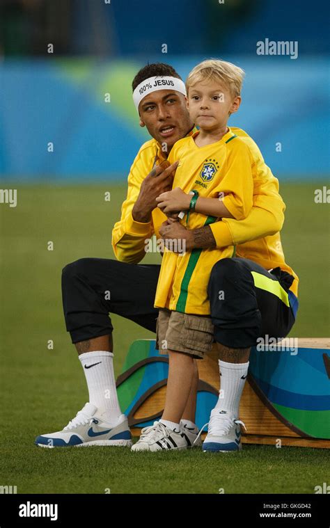 Rio De Janeiro Brazil 20th Aug 2016 Neymar Jr Of Brazil And His