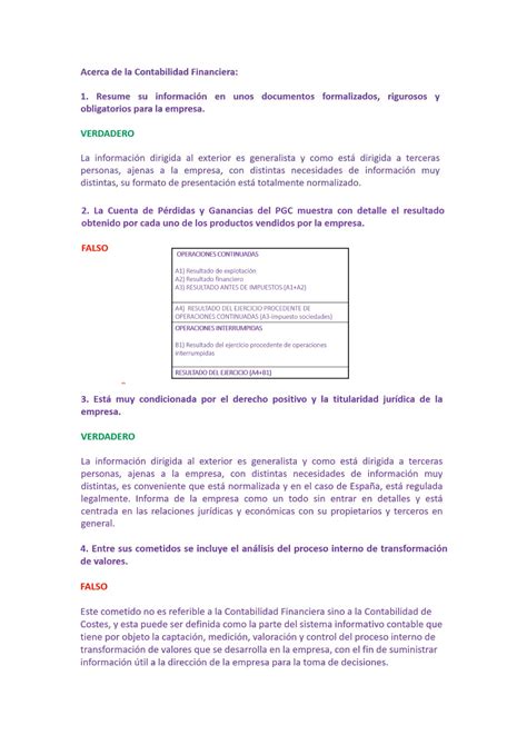 Test 14 Noviembre 2020 preguntas y respuestas Contabilidad analítica