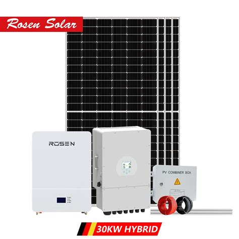 Three Phase Solar Plant 30kw 40kw 50kw Solar Energy Systems Hybrid Solar Power Generator System