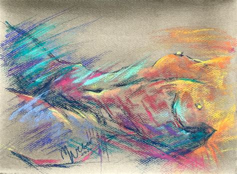 Multicolored Nude Woman Ix Drawing By Magdalena Weber Artmajeur