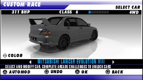 Igcd Net Mitsubishi Lancer Evolution Viii In Juiced Eliminator