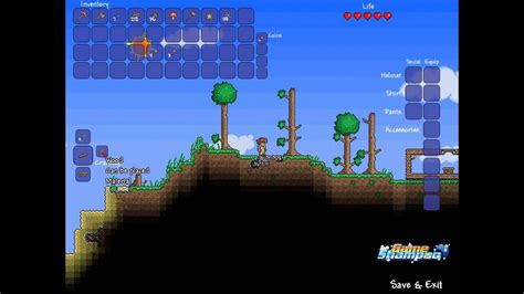 Terraria Crafting Guide How To Make A Wood Platform Youtube