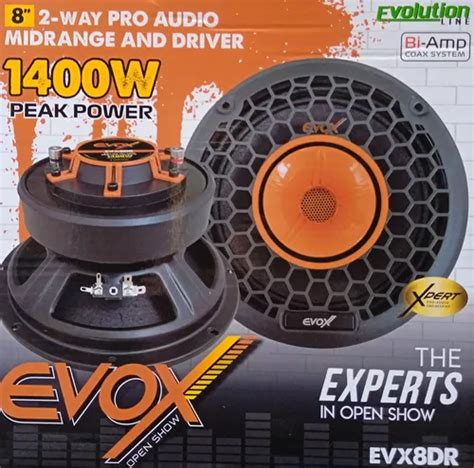 Par De Medios Rangos 8 Con Drivers Evox Evx8dr Envío gratis