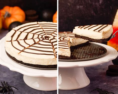 No Bake Spiderweb Cheesecake Recipe Hip Mama S Place