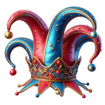 Red And Blue Jester Hat Jester Costume Harlequin Hat Png Transparent