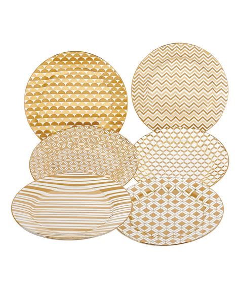 Look At This Gold Elegance Tapered Dessert Plate Set Of Six On