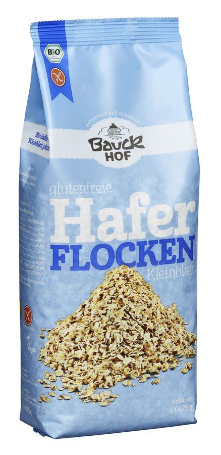 Bauckhof Haferflocken Kleinblatt Glutenfrei Bio Naturpur Shop