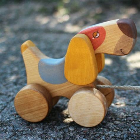 Собака на веревочке Бигль - деревянная игрушка | Лес домой Making ...