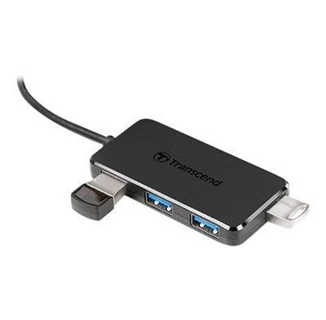 Transcend HUB2C USB Hub 4 Ports Sort Billig