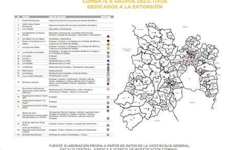 Mapa Criminal Del Edomex Identifican A 25 Grupos Criminales Dedicados A La Extorsión Infobae