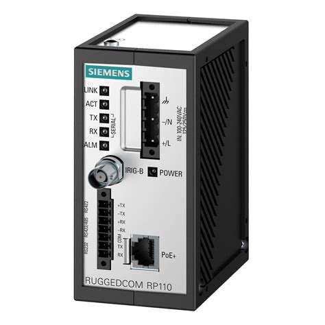 Fonte de alimentação elétrica CA CC RUGGEDCOM RP110 Siemens