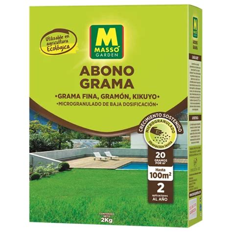 Abono Para Césped 5 Acciones órgano Mineral Con Hierro Y Magnesio Massó 2 Kg Decora10