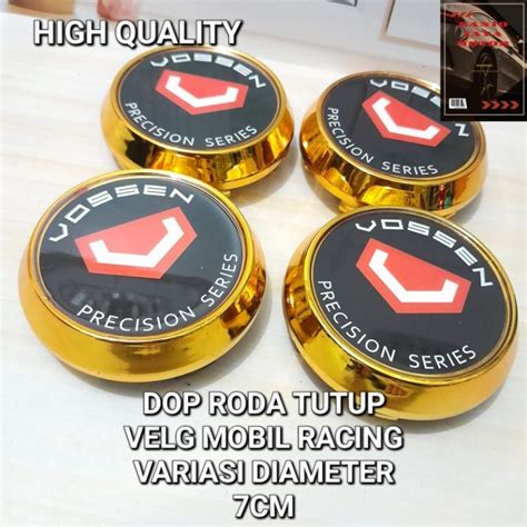 Jual Dop Roda Tutup Velg Mobil Racing Variasi Logo Vossen Diameter 7cm