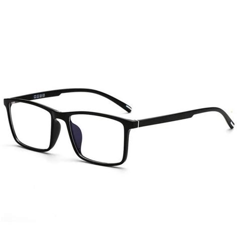 Noir Dioptrie 0 Lunettes De Vue Carrées Tr90 Pour Homme Et Femme