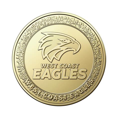 Afl West Coast Eagles Postal Numismatic Cover Afl Collectable Coins