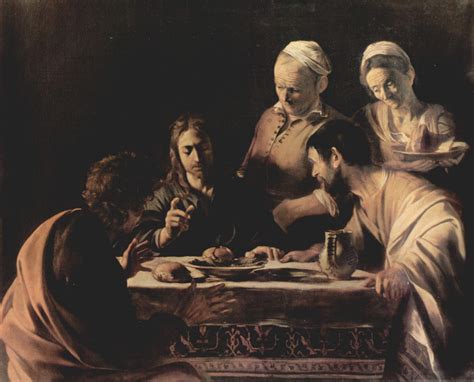 Caravaggio Cena de Emaús Artelista