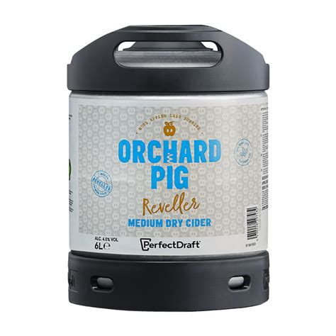 Buy Orchard Pig Reveller Medium Dry Cider 6l Perfectdraft Keg Online