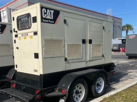 60 Kw Caterpillar Xq60 Generator Set Tier 3 Trailer Mounted For