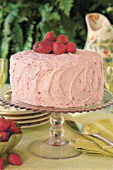 Triple Decker Strawberry Cake 25 Easy Easter Cakes Strawberry