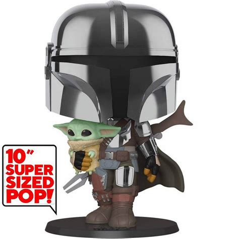 Фигурка Funko Pop Star Wars: Mandalorian with Child (Yoda) 10" / Фанко ...