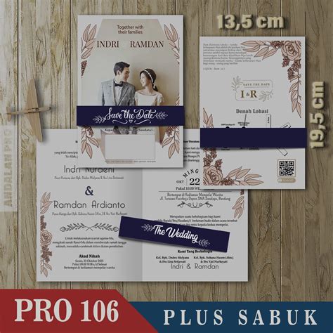 Jual Pro Lipat Plus Foto Sabuk Cetak Undangan Color