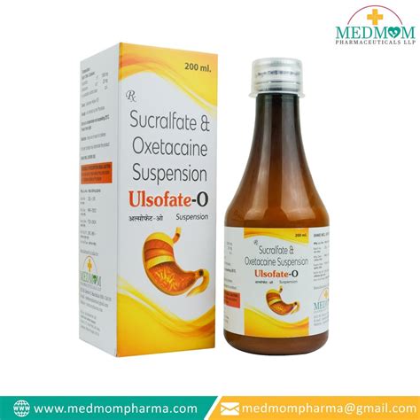 Syrup Sucralfate Oxetacaine 200ml Suspension MEDMOM PHARMA