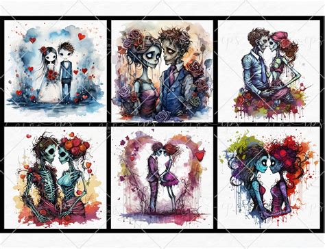 Zombie Love Clipart PNG Zombie Printables Junk Journal - Etsy