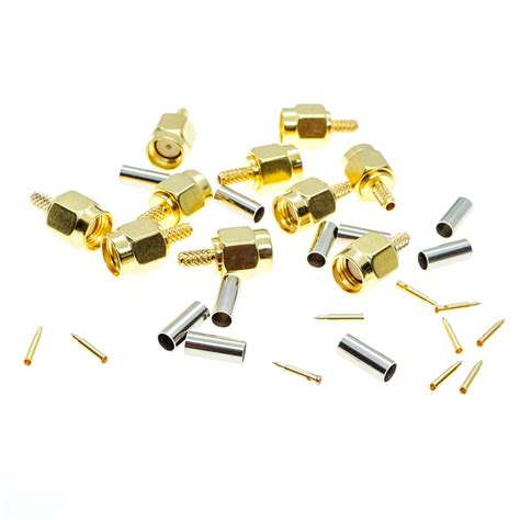 10Pcs Sma Male Plug Crimp Voor RG174 RG316 LMR100 Grandado