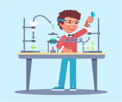 Student doing test cartoon stock vector. Illustration of classtest ...