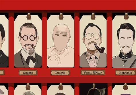 The Grand Budapest Hotel Characters Print - Etsy