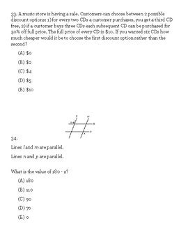 Ged Math Practice Worksheets With Answers