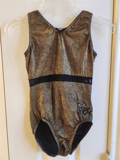 Gk Elite Golden Girl Nastia Liukin Leotard Size Cl … Gem