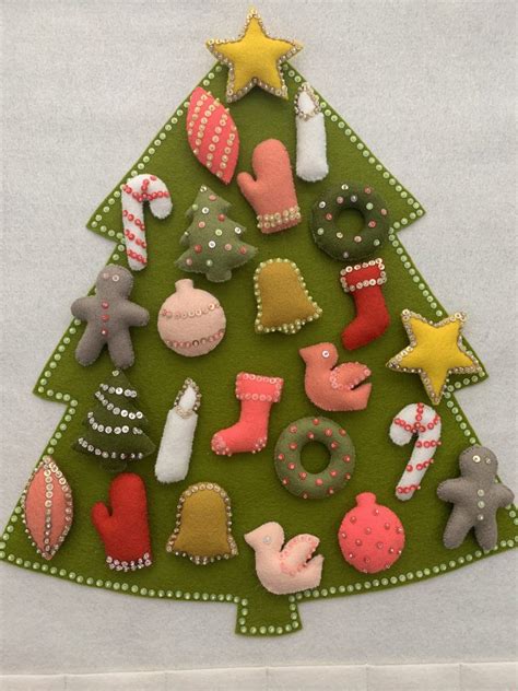 Felt Advent Calendar | Advent calendar pattern, Felt advent calendar ...