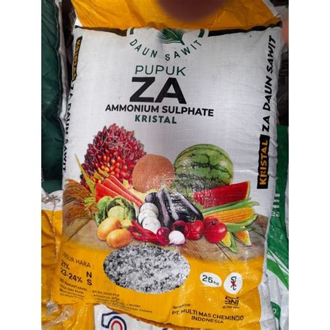 Jual Pupuk Za Kristal Daun Sawit Ammonium Sulfat Kemasan Repack Kg